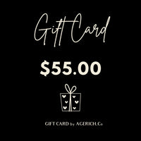 $55 Agerich giftcard: give the perfect gift