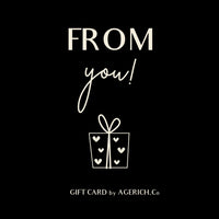Agerich giftcard: give the perfect gift
