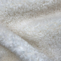 Shearling Square Cushion - Natural White 60cm